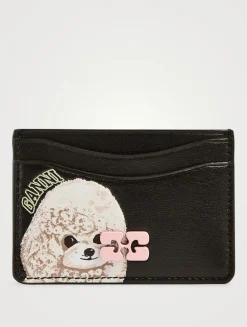 Bou Card Case In Poodle Print