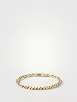 Box Chain Bracelet In 18k Yellow Gold