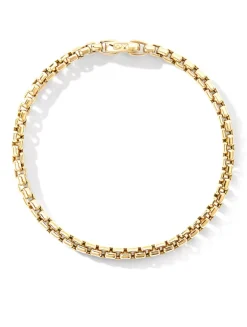 Box Chain Bracelet In 18k Yellow Gold