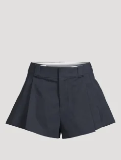 Box-Pleat Shorts