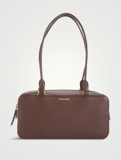 Boxy Leather Shoulder Bag