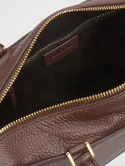 Boxy Leather Shoulder Bag