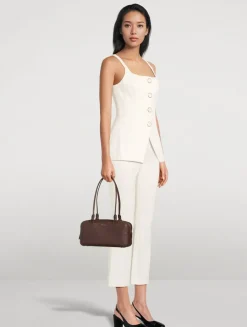 Boxy Leather Shoulder Bag