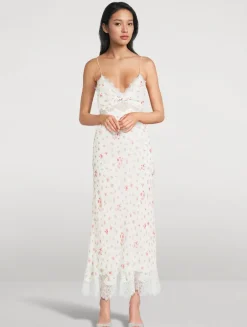 Bristelle Floral Midi Slip Dress