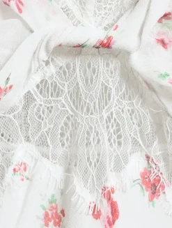 Bristelle Lace-Trimmed Slip Dress In Floral Print