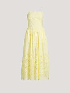 Broderie Anglaise Midi Dress