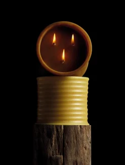 Bronze Beeswax Medium Candle