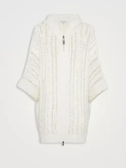 Cable & Mesh Cardigan