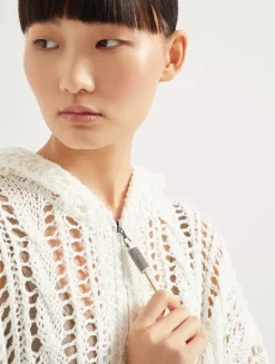 Cable & Mesh Cardigan