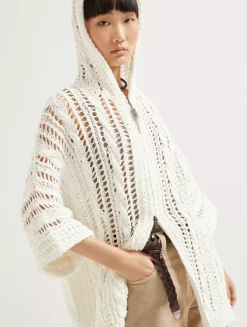 Cable & Mesh Cardigan