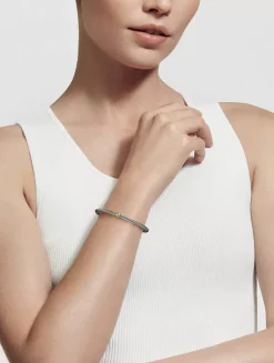 Cable Classics Center Station Bracelet In Sterling Silver With 18k Rose Gold