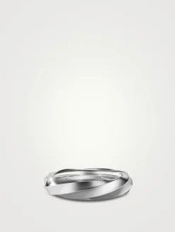 Cable Edge® Band Ring In Sterling Silver