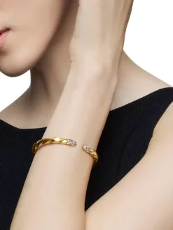 Cable Edge® Bracelet In 18k Yellow Gold With Diamonds, 5.5mm