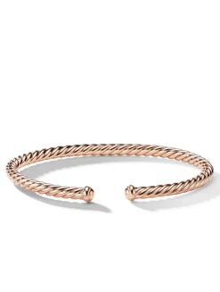Cable Flex Bracelet In 18k Rose Gold, 4mm