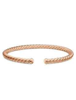 Cable Flex Bracelet In 18k Rose Gold, 4mm