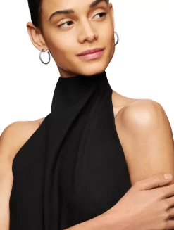 Cable Hoop Earrings In Sterling Silver, 1in