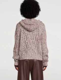 Cable-Knit Hoodie
