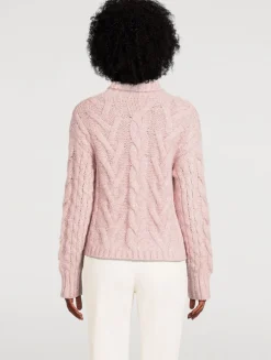 Cable-Knit Turtleneck Sweater