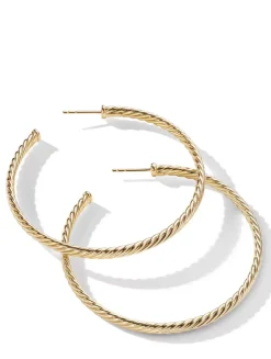 Cablespira® Hoop Earrings In 18k Yellow Gold