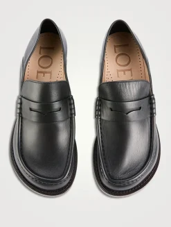 Campo Leather Penny Loafers