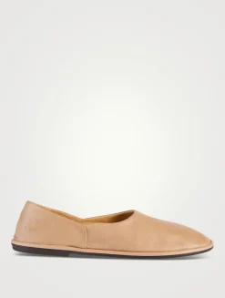 Canal Leather Flats