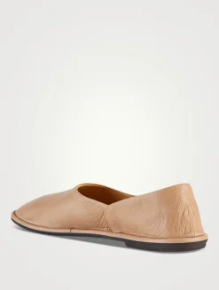 Canal Leather Flats