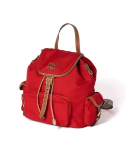 Canvas And Leather Backpack