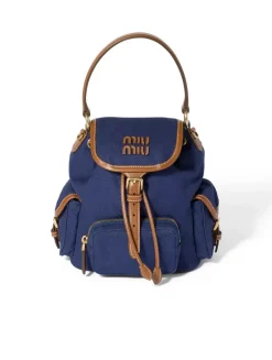 Canvas And Leather Backpack