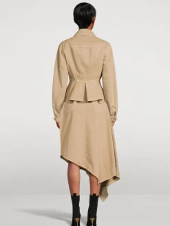 Canvas Peplum Jacket