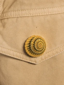 Canvas Peplum Jacket