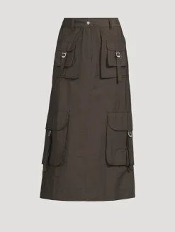 Cargo Midi Skirt