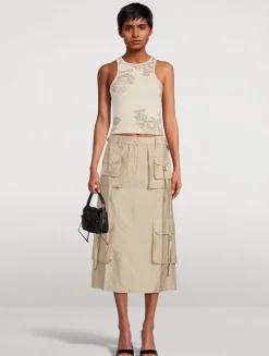 Cargo Midi Skirt