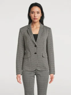 Carissa Knit Plaid Jacket