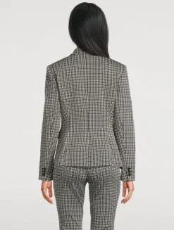 Carissa Knit Plaid Jacket