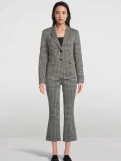 Carissa Knit Plaid Jacket