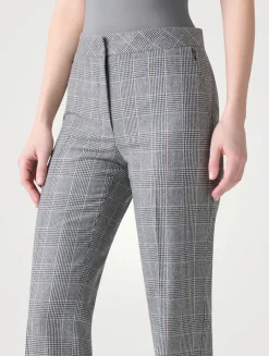 Carl Straight-Leg Trousers In Plaid Print