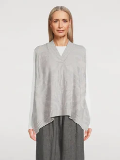 Carnation Jacquard Cashmere Sweater Vest