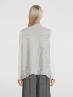 Carnation Jacquard Cashmere Sweater Vest