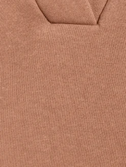 Carob Collared Sport Sweatshirt