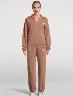 Carob Cuffed Sport Sweatpants