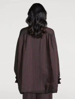 Cartan Oversized Shirt In Stripe Print