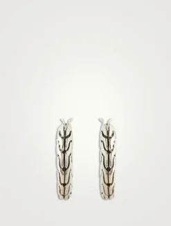 Carved Chain Extra Small Hoop Earrings