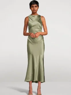Casette Silk Maxi Dress