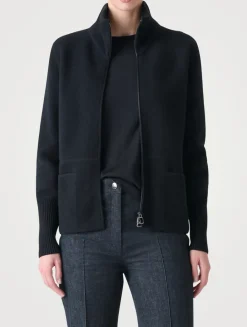 Cashmere Double-Face Pique Cardigan