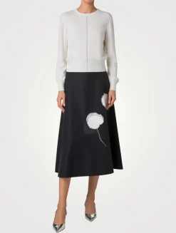 Cashmere Fine Sheer Stripe Sweater