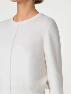 Cashmere Fine Sheer Stripe Sweater