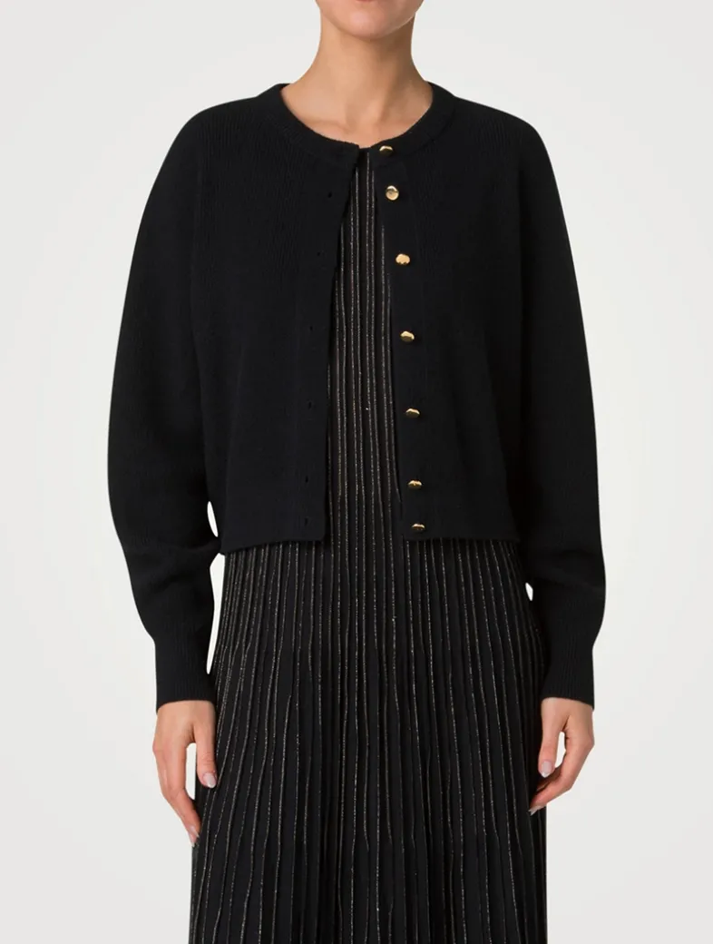 Cashmere Ribbed Cardigan