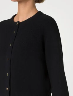 Cashmere Ribbed Cardigan