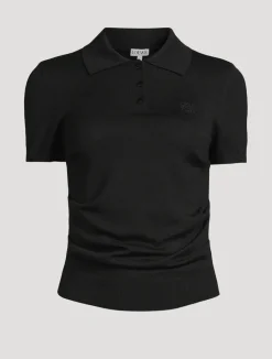 Cashmere Silk Polo Shirt