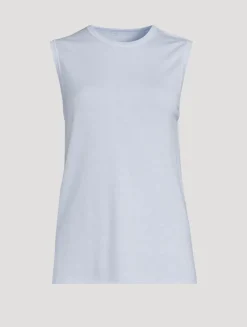 Cashmere Sleeveless T-Shirt